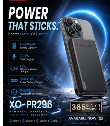 XO-PR296 10000mAh Magnetic Wireless Power Bank