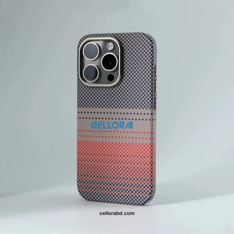 Back view of Carbon Fiber Texture Protective Case from Cellora BD Carbon Fiber Texture Protective Case