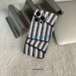 Stripe Pattern Glossy Phone Case