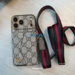 GG Supreme phone case with strap