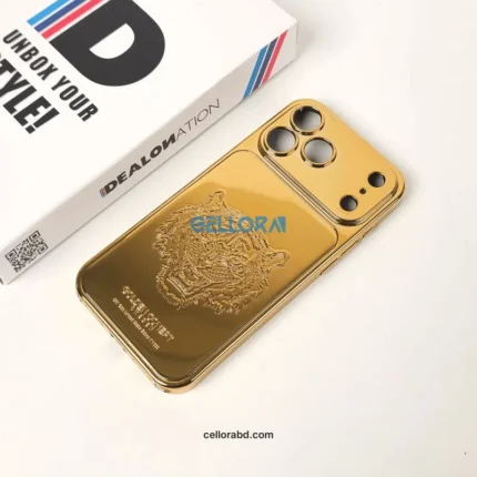 Gold Plating Tiger Face Case