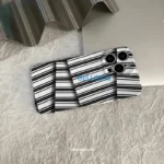 Stripe Pattern Glossy Phone Case