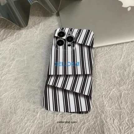 Stripe Pattern Glossy Phone Case