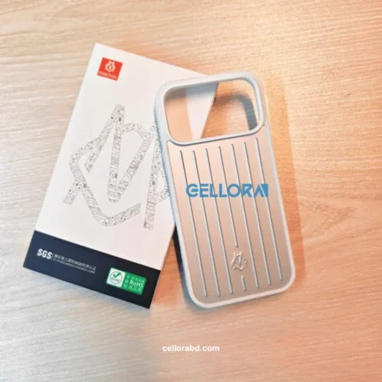 White Aluminium Style iPhone Case
