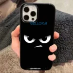 Dark Grumpy Expression Soft Glossy Case
