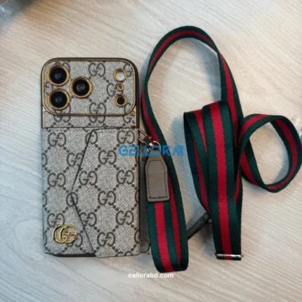 GG Supreme phone case with strap