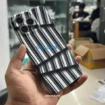 Stripe Pattern Glossy Phone Case