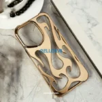 Gold Shiny UNIQUE Electroplated 3D Soft Case for iPhone