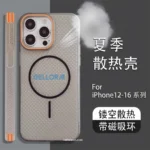 Premium Matte Finish Heat Dissipation MagSafe Case for iPhone - Image 4