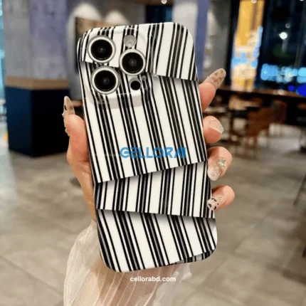 Stripe Pattern Glossy Phone Case