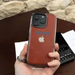 Premium Brushing Leather Electroplated Case for iPhone | Cellora BD - Image 3