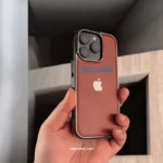 Premium Brushing Leather Electroplated Case for iPhone | Cellora BD