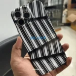 Stripe Pattern Glossy Phone Case