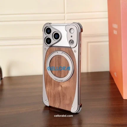 Wood & Alloy Bumper MagSafe Case