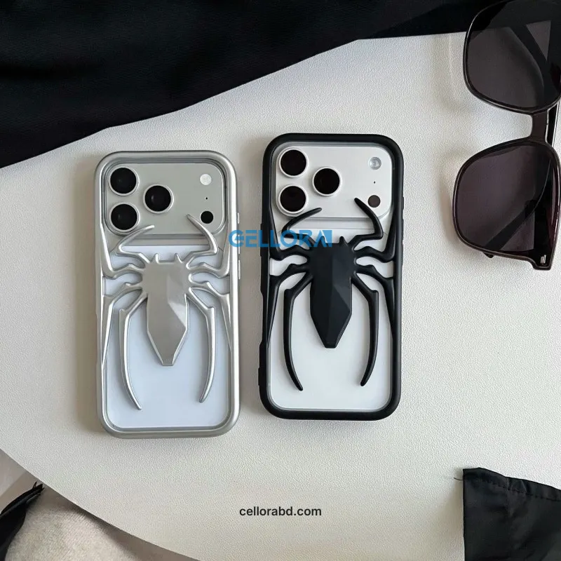 3D Geometric Spider Bold Structure Case